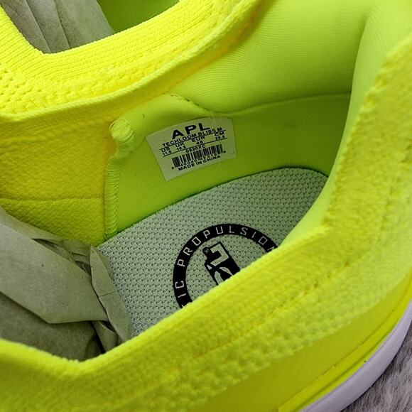 APL TechLoom Bliss Men’s Running Sneakers - Bright Yellow Energy White NEW 11.5 - Picture 13 of 15